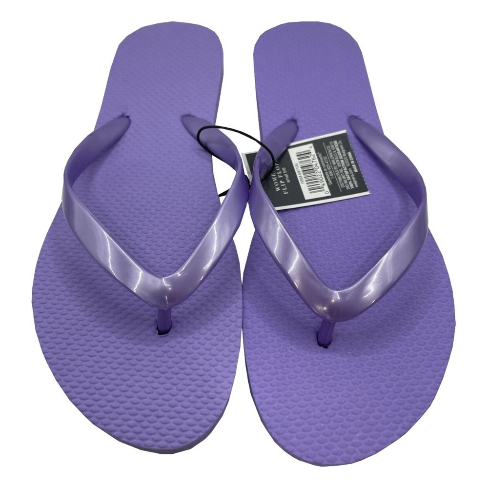 West Loop Women's Flip Flops Thongs Purple S (5-6) M (7-8) L (9-10)